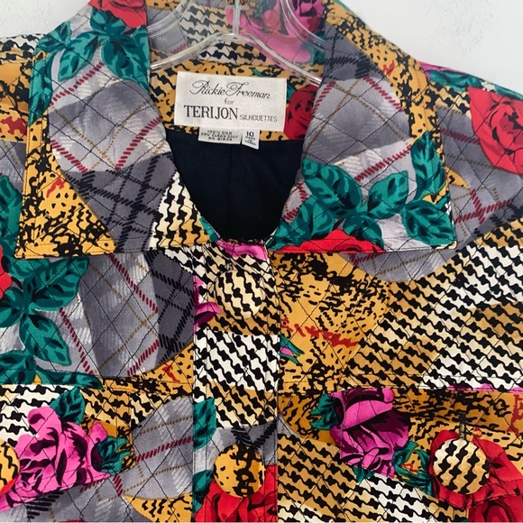 Vintage Teri John Rickie Freeman Silk Jacket - Picture 3 of 8
